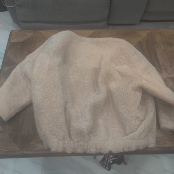 KARL DONOGHUE Shearling Oversized Jacket UK10 US6 IT42 M new $3342.00 - Picture 6 of 7